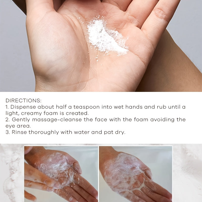 Hypoallergenic Facial Cleanser for Combination Skin with Hibiscus Scent and Rice Exfoliants