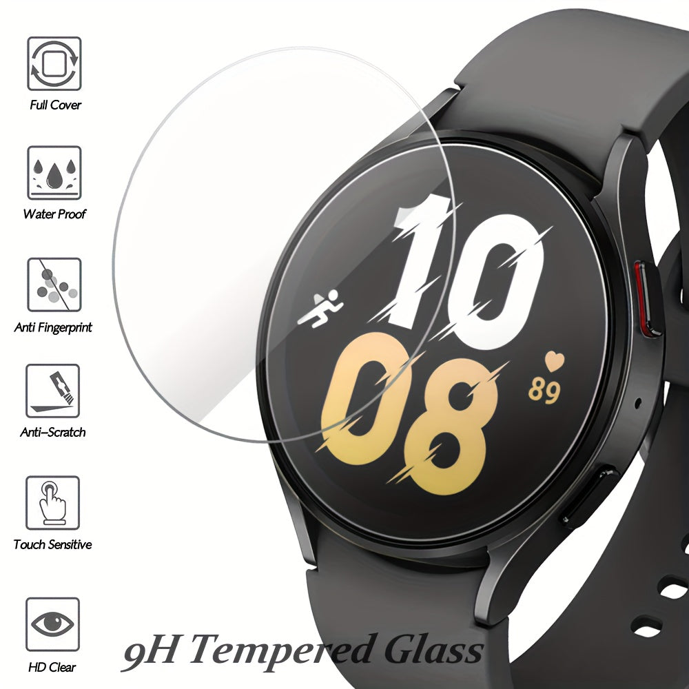 3Pcs Tempered Glass Screen Protectors for Samsung Galaxy Watch Ultra FE, Watch7, Watch6, Watch5 Pro, Watch4, Watch6 Classic