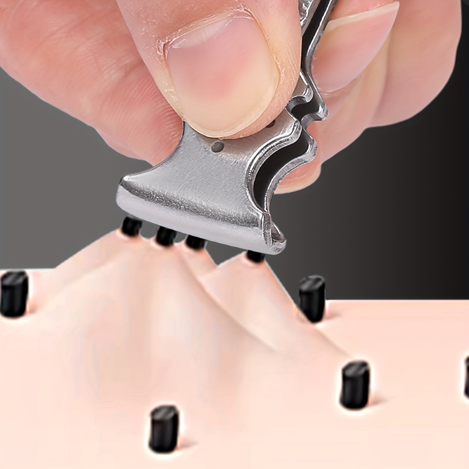 Unisex Stainless Steel Eyebrow & Beard Tweezers Hair Removal Tool