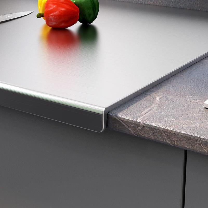 Extra Large Double-Sided Stainless Steel Cutting Board Thick Food Safe Kitchen