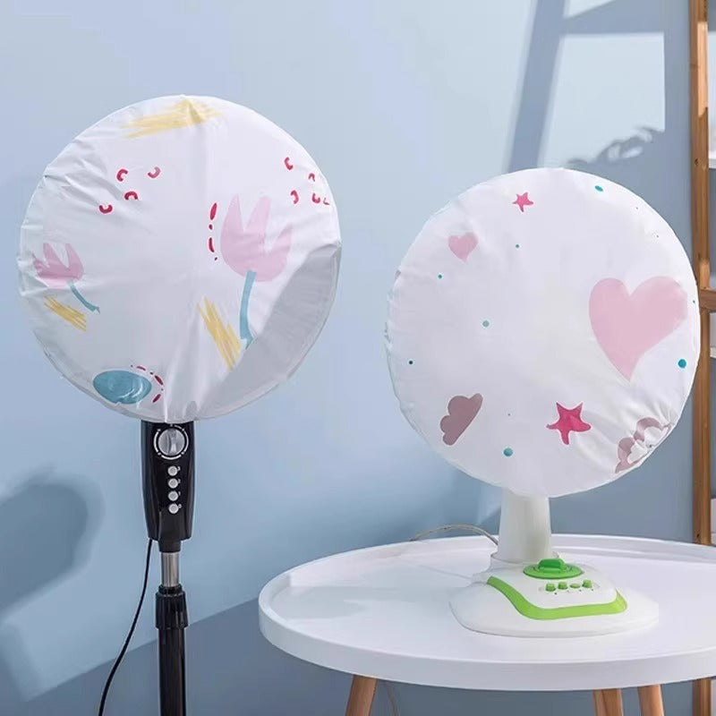 Пластиковый защитный чехол для электрического вентилятора от пыли для настенного и напольного крепления