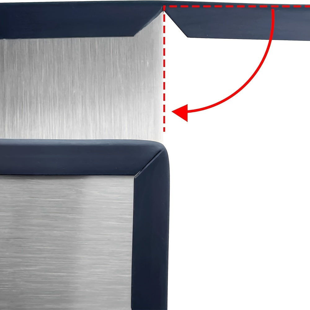 Black U-Shaped Rubber Door Edge Protector, 299.92cm Scratch Guard for Cars