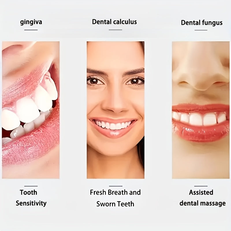 Electric Travel Toothbrush Set with 3 Brush Heads for Whitening and Portability