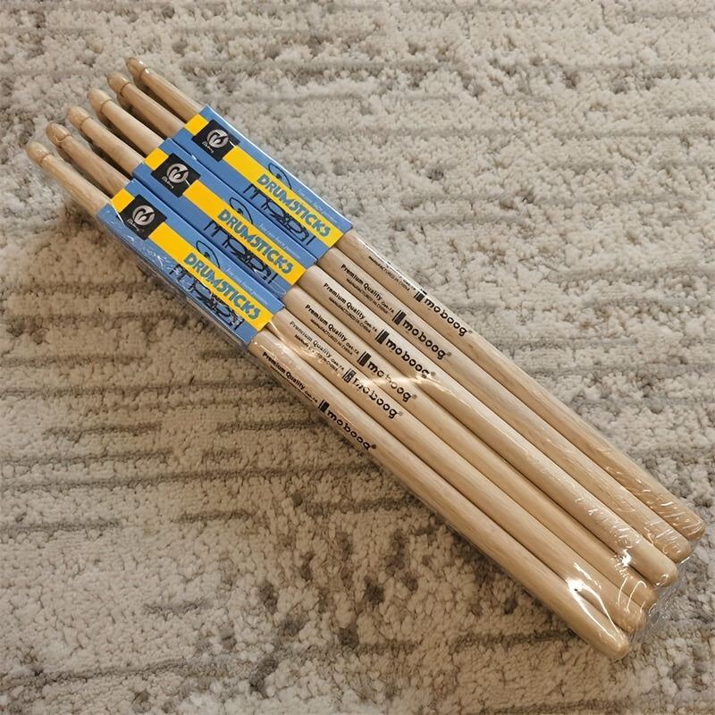 Set of 12 Oak Drumsticks 5A/7A for Jazz Percussion Electronic Drums