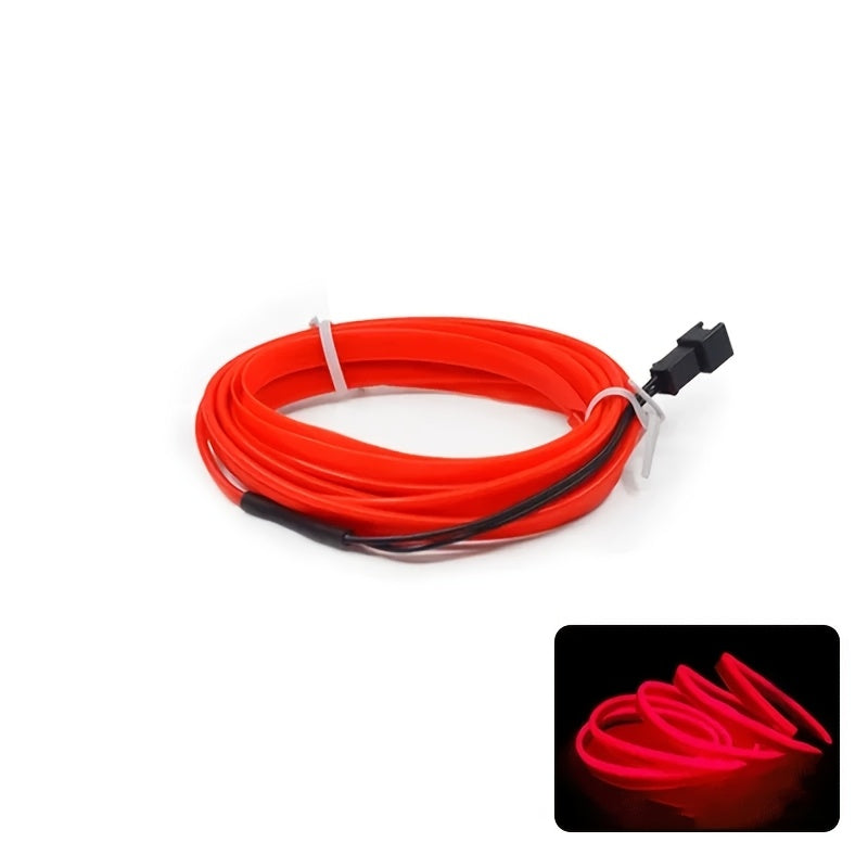 Гибкая светодиодная неоновая лента длиной 5 м, питаемая через USB, для украшения интерьера автомобиля