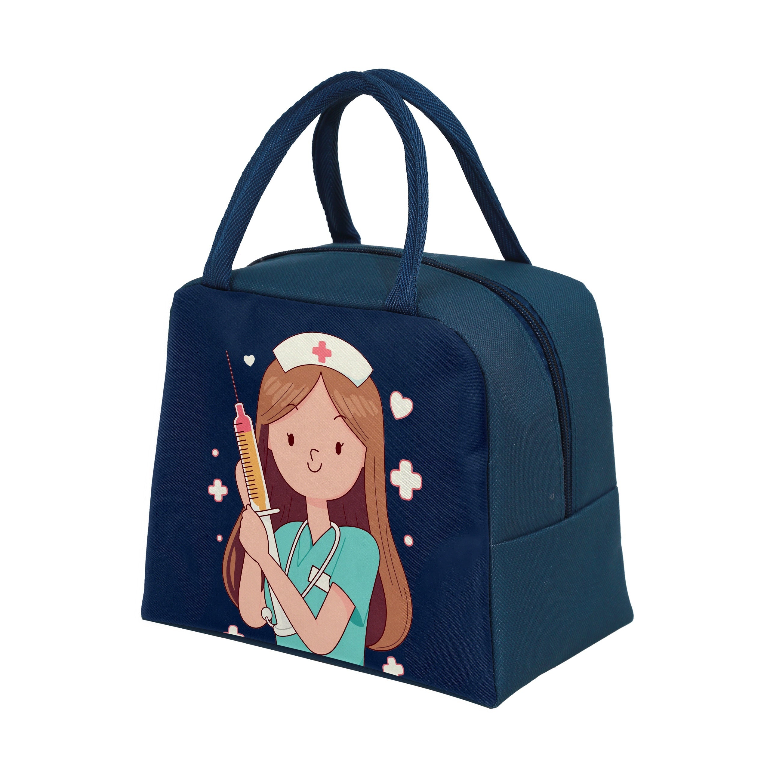 Insulated Lunch Tote for Work Travel or Picnic, Oxford Cloth, Easy Carry