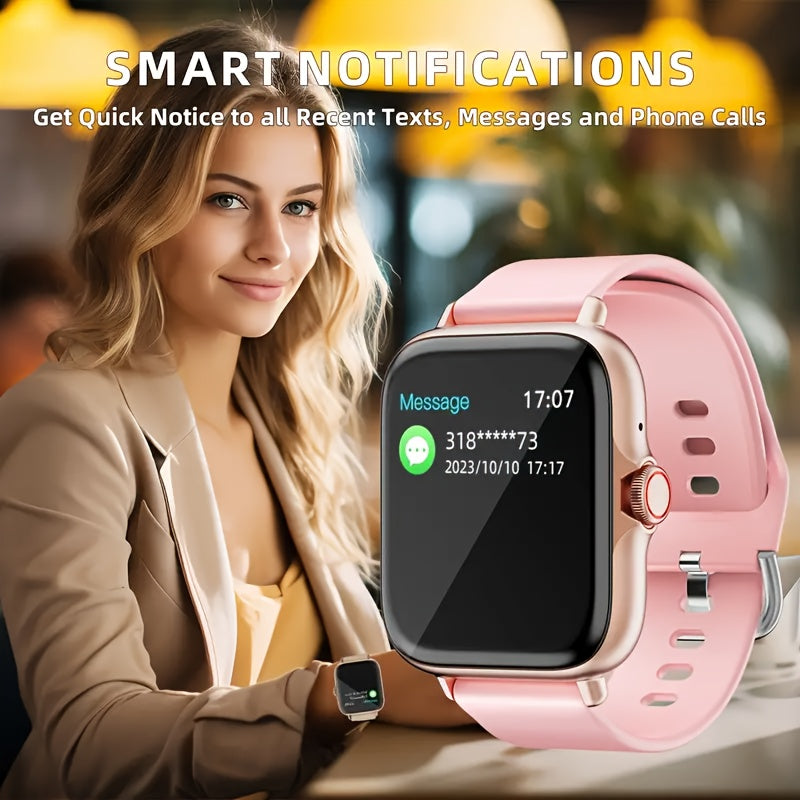 Smart Watch for Men and Women Business Style Dual Display Call Music Control Wireless USB Charging