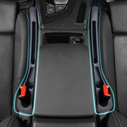 2 Pack Car Seat Gap Organizers Black Plastic Storage with Phone Card Slots