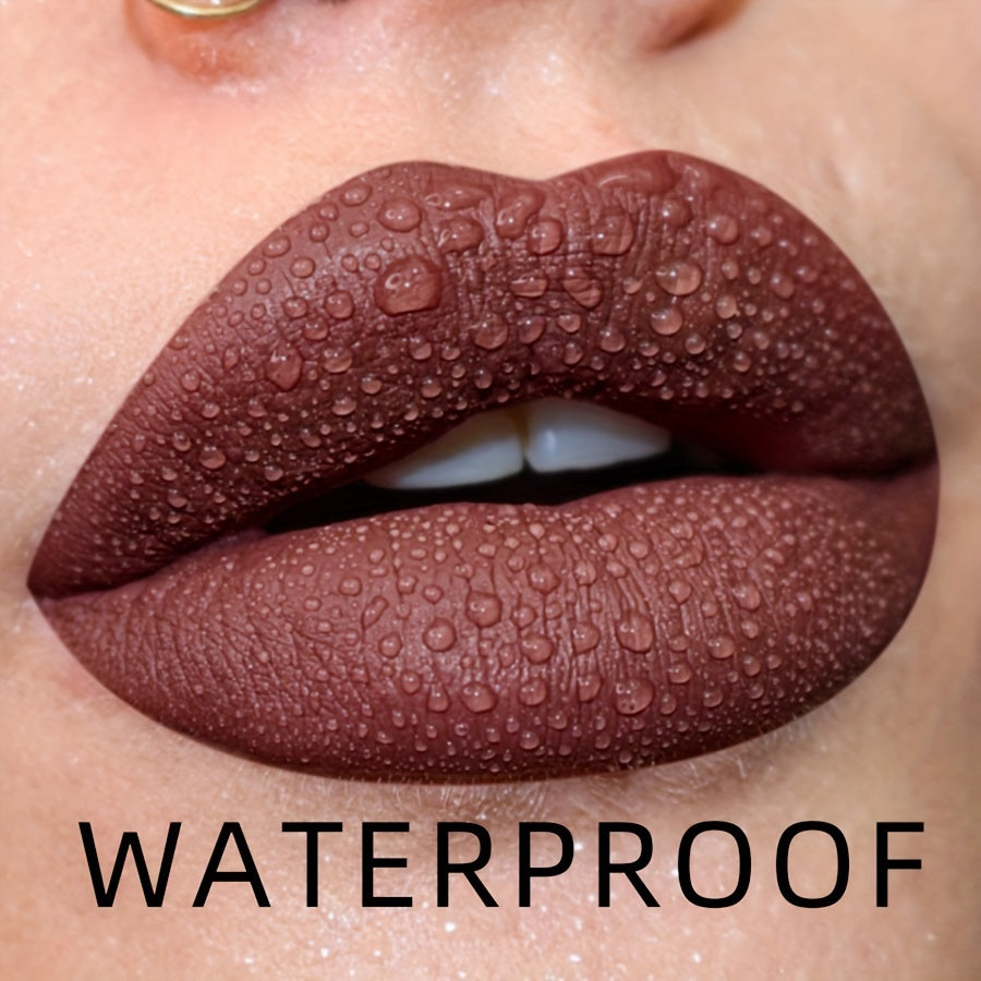 Tinte de labios mate a prueba de agua para mujer, de larga duración, en varios colores