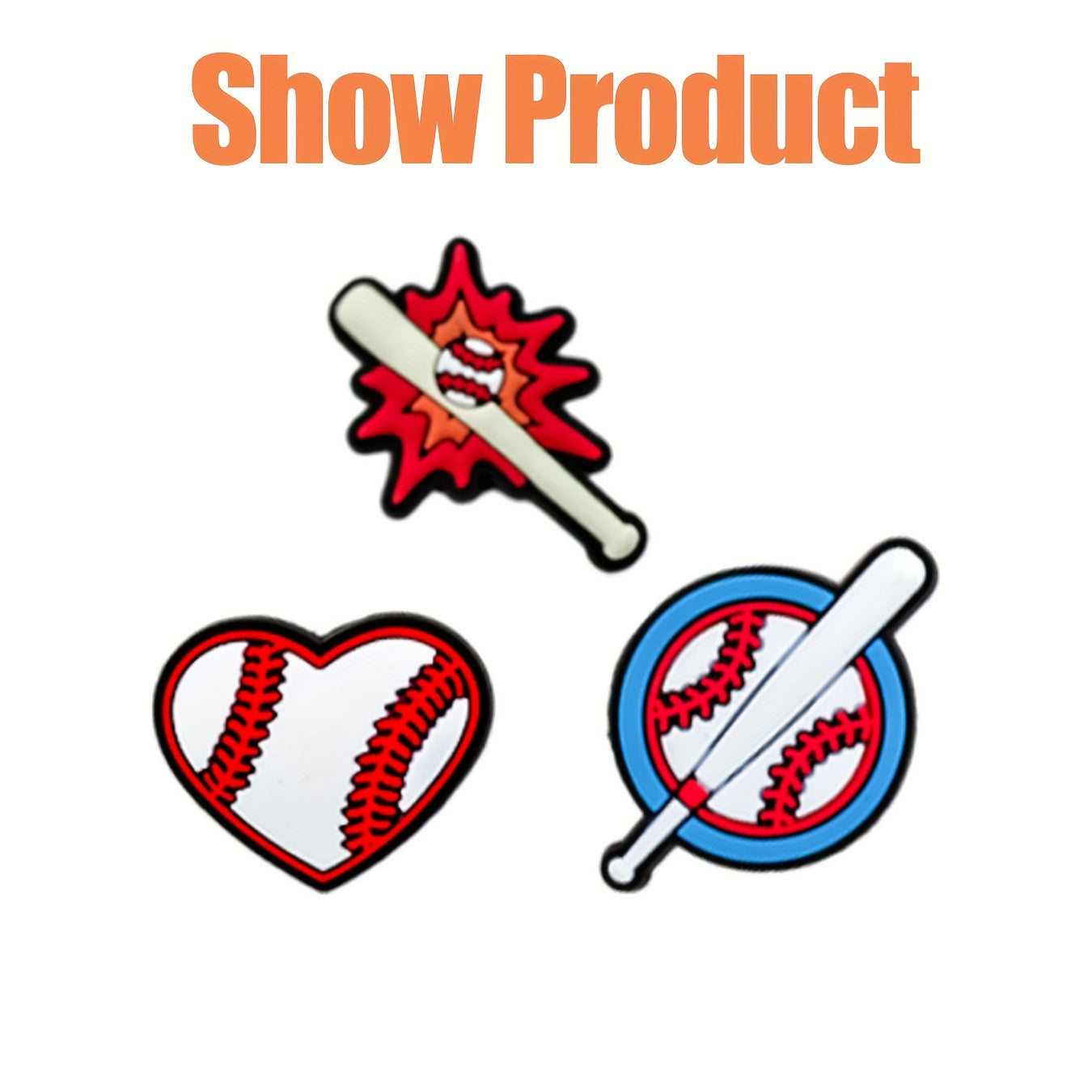 Unisex PVC Charms Pack of 50 Mixed Sports Ball Charms for Jewelry and Sandals