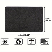 Alfombrilla antideslizante para cocina de 43x30 cm, protector aislante para encimera, compatible con freidora de aire y cafetera