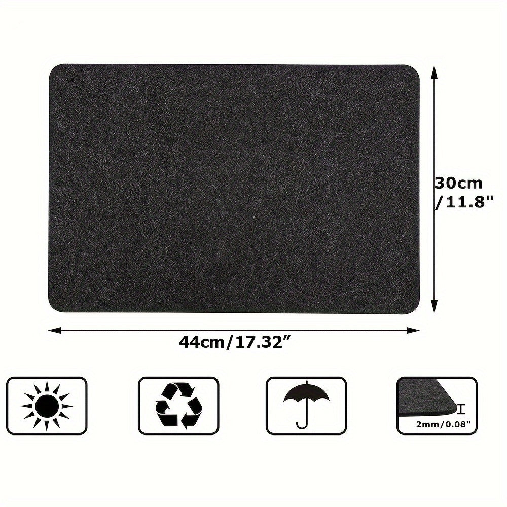 Alfombrilla antideslizante para cocina de 43x30 cm, protector aislante para encimera, compatible con freidora de aire y cafetera
