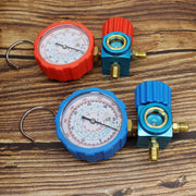 Three-Way Manifold Pressure Gauge Valve for R407C R22 R134a R404A Refrigerants