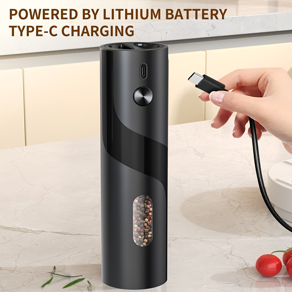 Bir yoki ikki to'plam zamonaviy, kuchli qayta zaryadlanadigan elektr qalampir maydalagichlaridan birini tanlang. Dengiz tuzi va qalampir maydalash uchun ideal, u bepul Type-C zaryadlash kabelini o'z ichiga oladi.