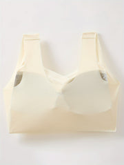 Plus Size Sports Bra with Wide Padded Straps Non-Restrictive Fit