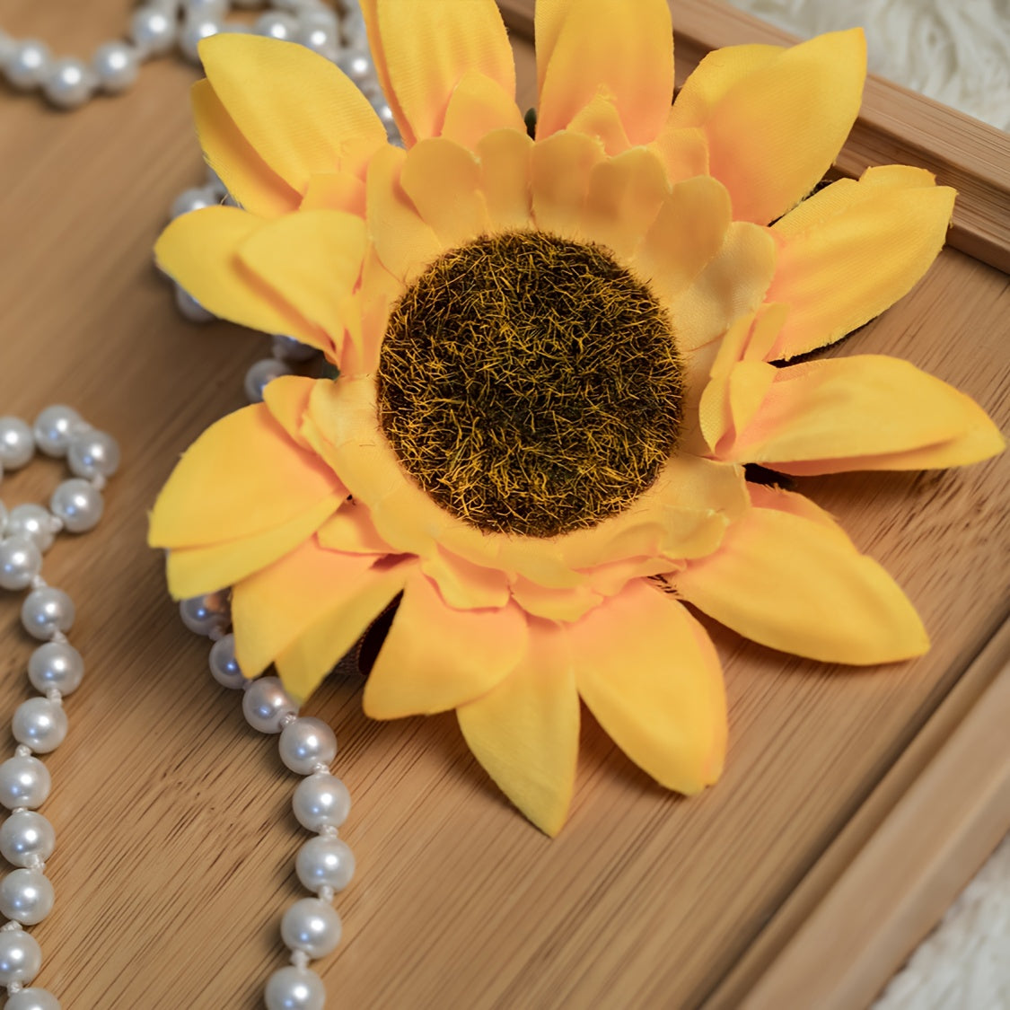 Baby Photography Outfit Set with Sunflower Tutu Skirt and Flower Headband for Photoshoots and Parties