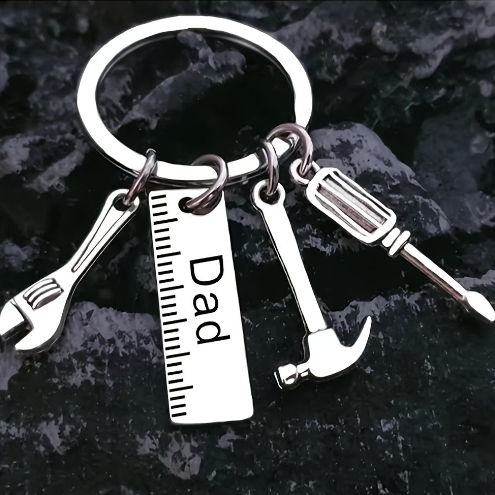 Mini Stainless Steel Keychain Set for Men Women, Car and Backpack Charm