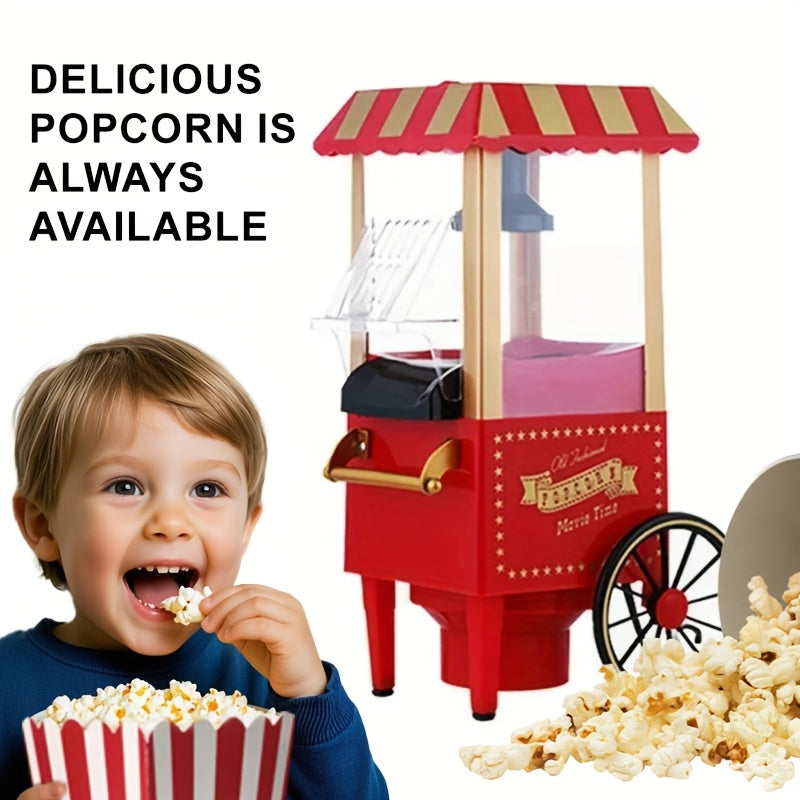 Electric Popcorn Machine with Cart for Home Use