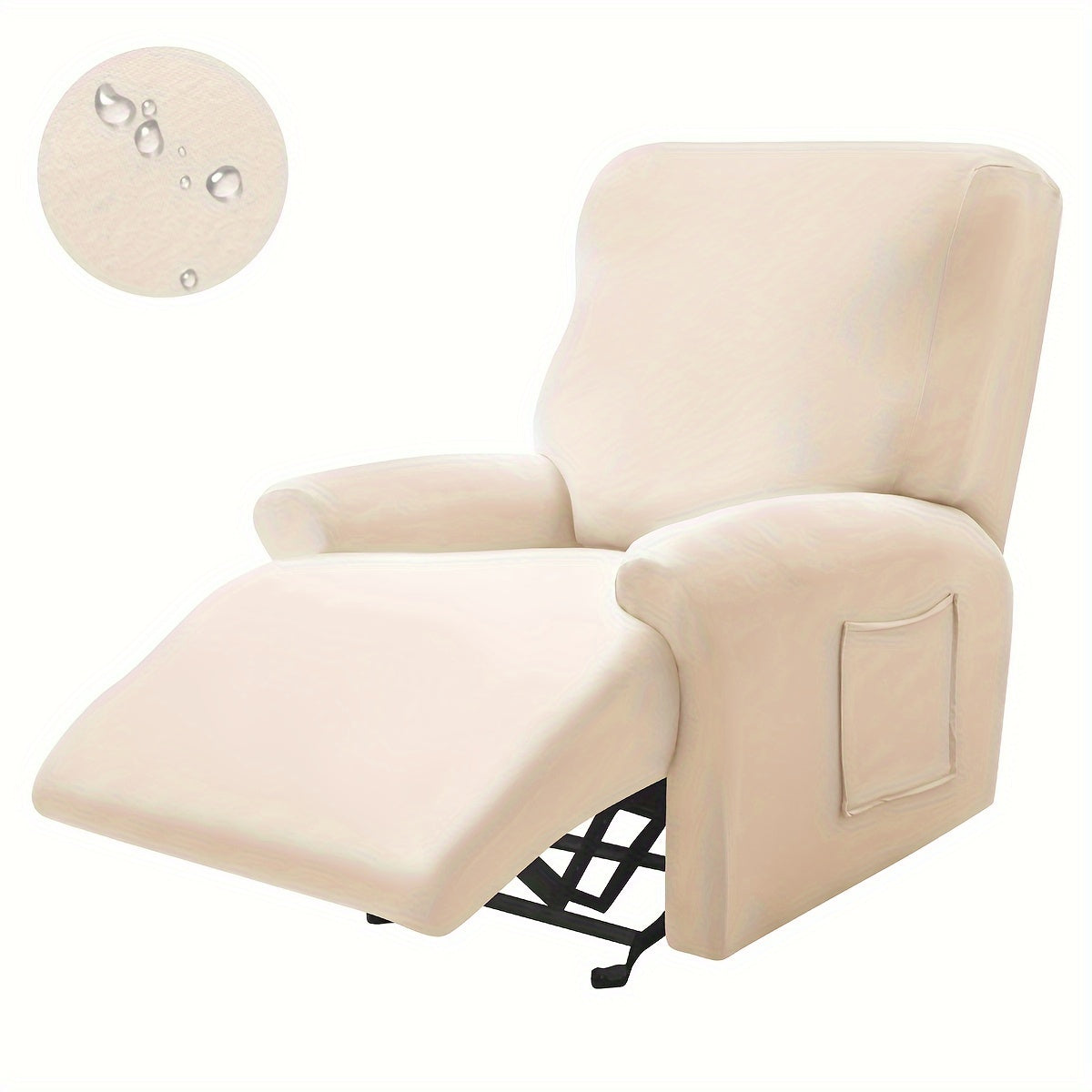 Waterproof Stretchable Recliner Chair Cover Set of 4 All Seasons Skin-Friendly Machine Washable