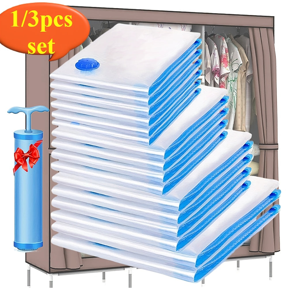 Vacuum Storage Bags with Hand Pump Leakproof Scratch-Resistant Multiple Sizes