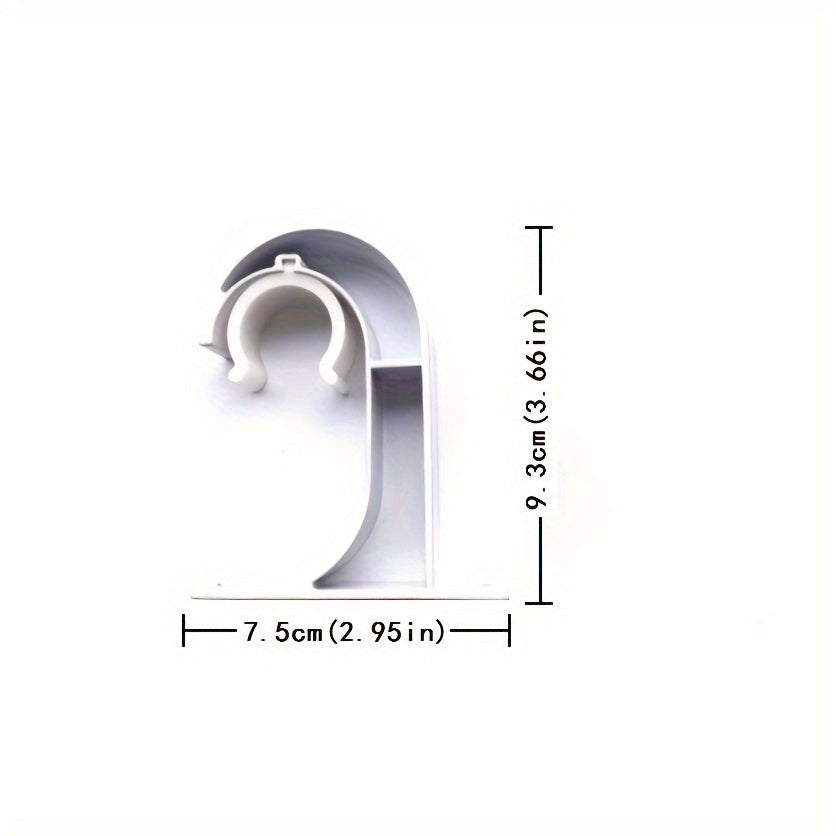 2 ta zamonaviy va mustahkam qora alyuminiy pardalar tutqichlari to'plami, 2 ta vint va plastik kengaytma qismlari bilan - oson o'rnatish uchun moslashuvchan dizayn
