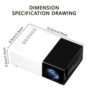 2025 High-Definition Mini Projector for Camera Android Windows Laptops with Remote Control