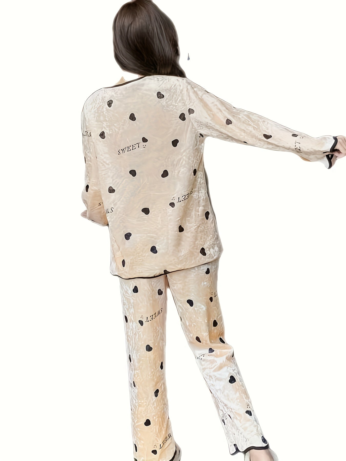 Золотой велюровый комплект пижам для женщин, идеальный для всех сезонов.