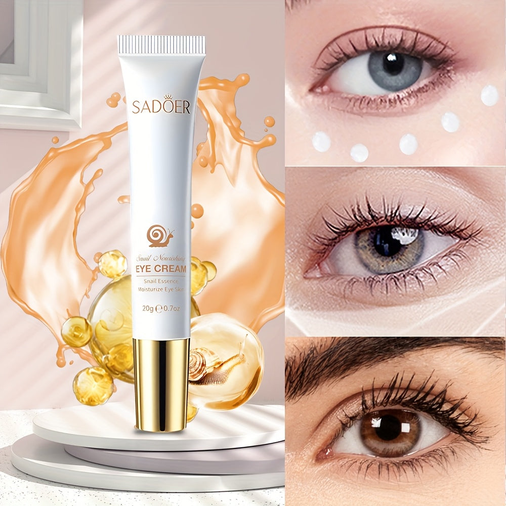 Crema hidratante para ojos para mujeres 20g extracto de caracol hidratación duradera