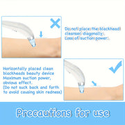 Herramienta para eliminar puntos negros con 4 sondas intercambiables, alimentada por batería, limpia poros para mujeres y hombres