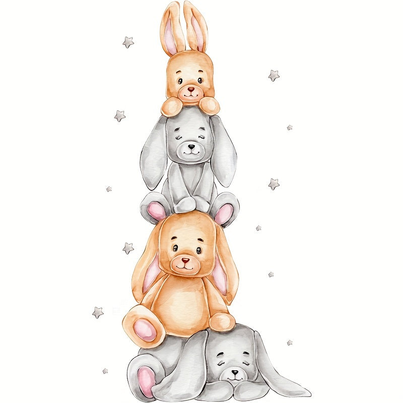 Cartoon Bear Wall Decal for Kids Rooms and Windows