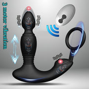 Men Silicone Thrusting Anal Vibrator Remote Control Prostate Massager