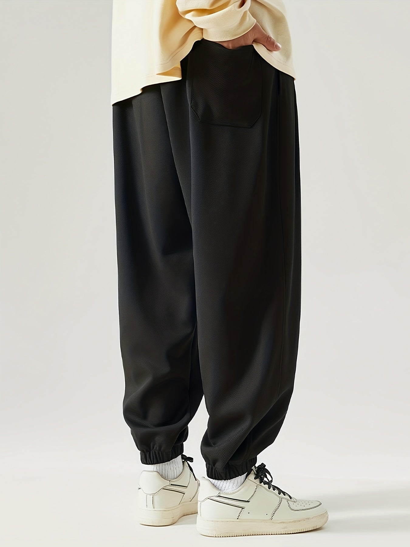 Men's Loose Fit Jogger Pants for Spring and Autumn Plus Size Casual Sportswear