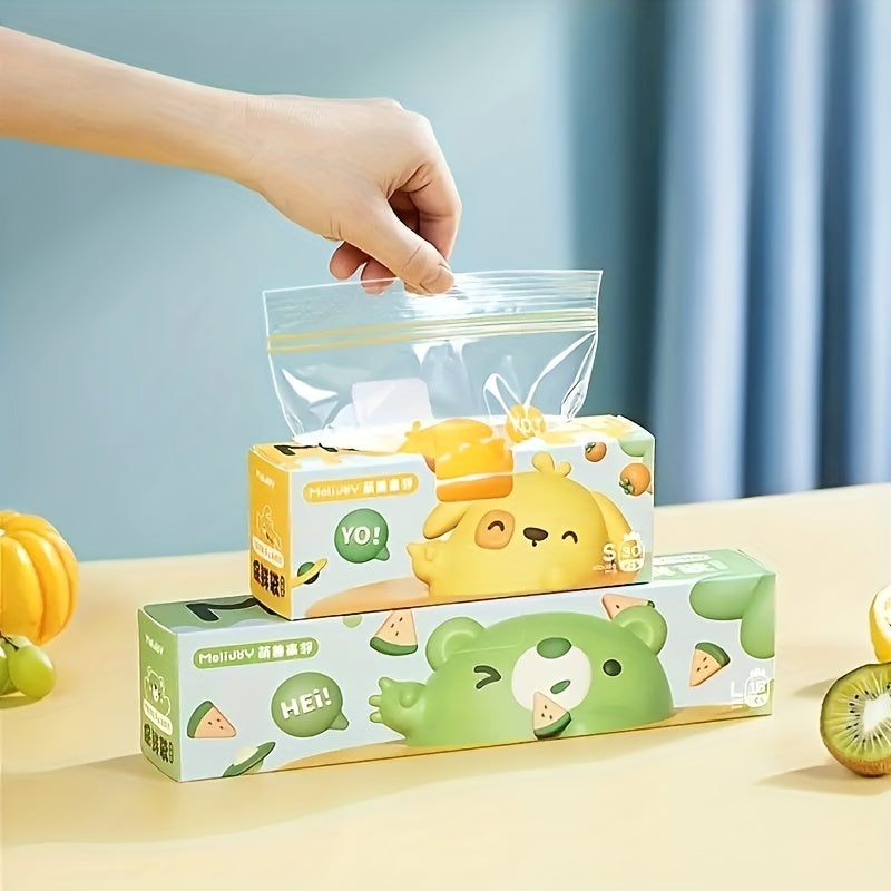 Oziq-ovqat uchun o'z-o'zidan yopiladigan saqlash sumkalari o'n besh, yigirma yoki o'ttiz dona, uy oshxonasida meva va sabzavotlarni saqlash uchun mukammal.