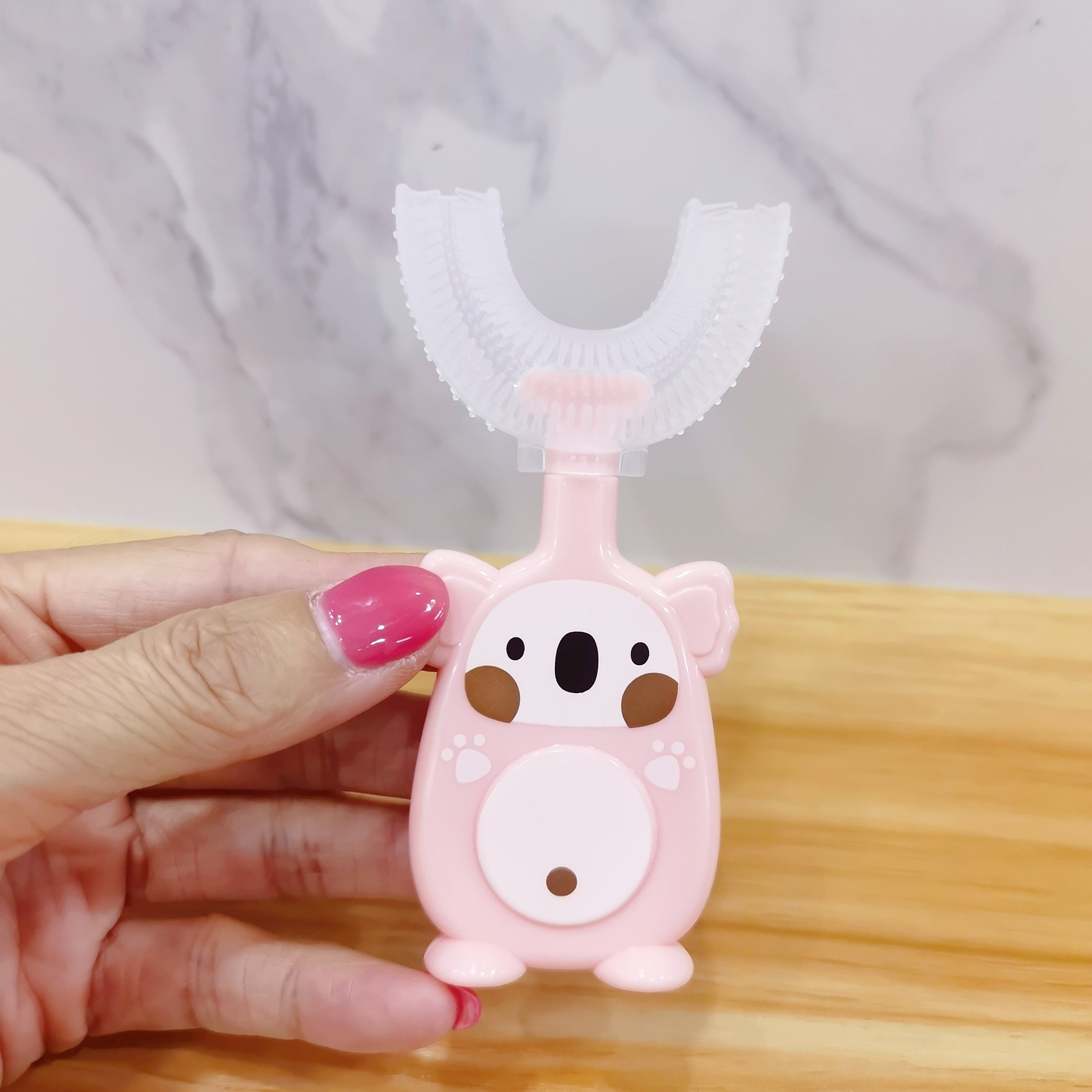 U-Shaped Toothbrush Soft Silicone Brush Head Manual Oral Teeth Cleaning