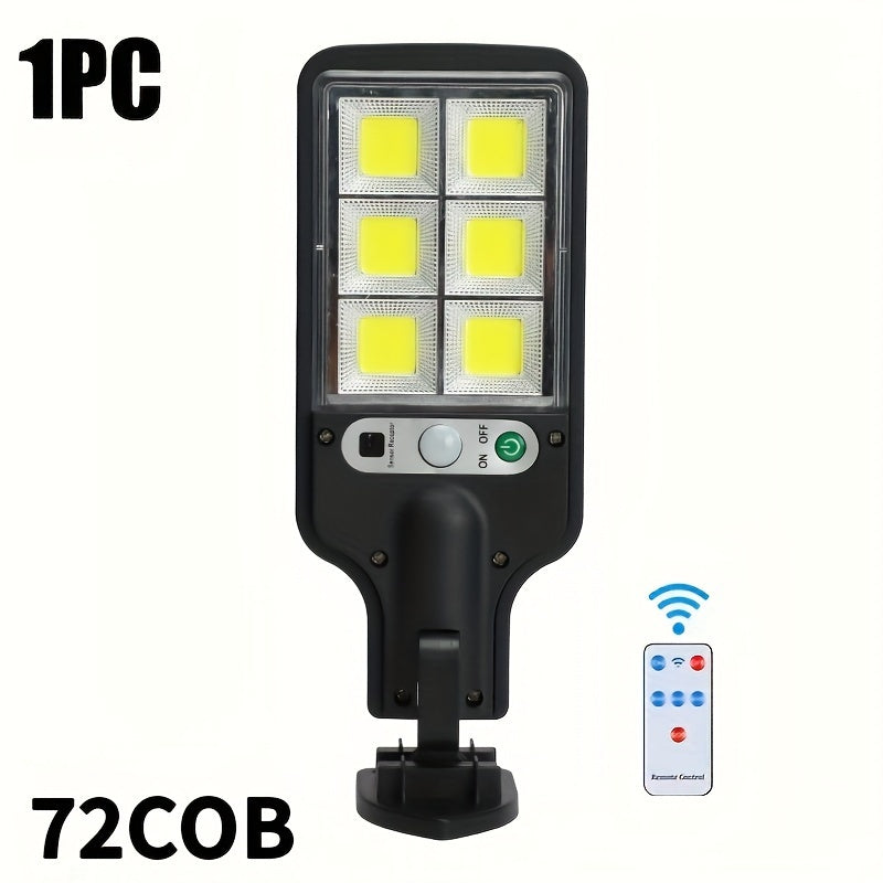Solar LED Wall Light with Motion Sensor Remote Control 3 Light Modes IP44 Outdoor Security Garden Patio Path