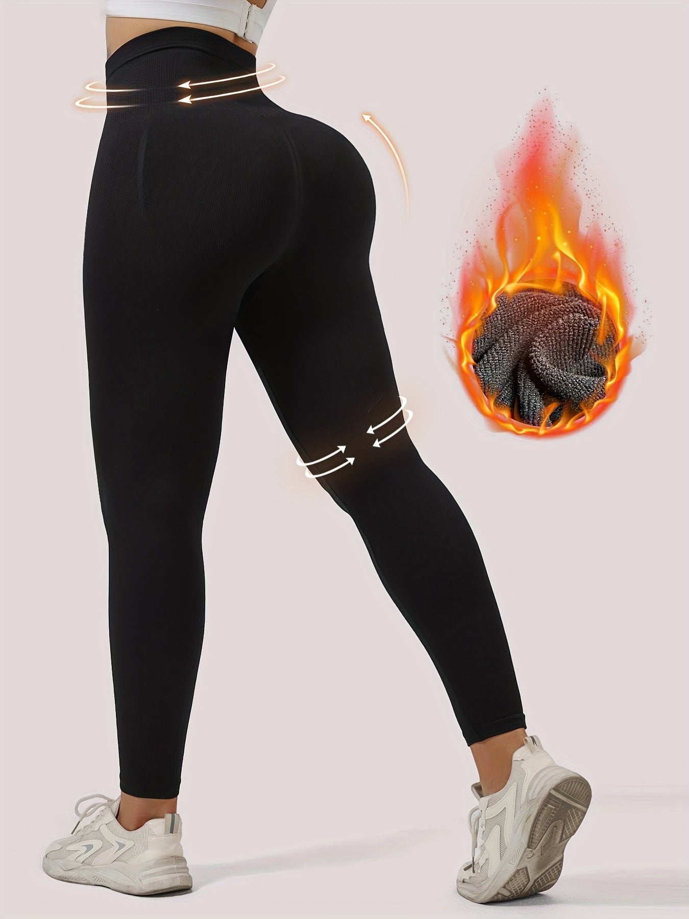 Women's High Waist Shaping Leggings with Butt Lift No Show Waistband