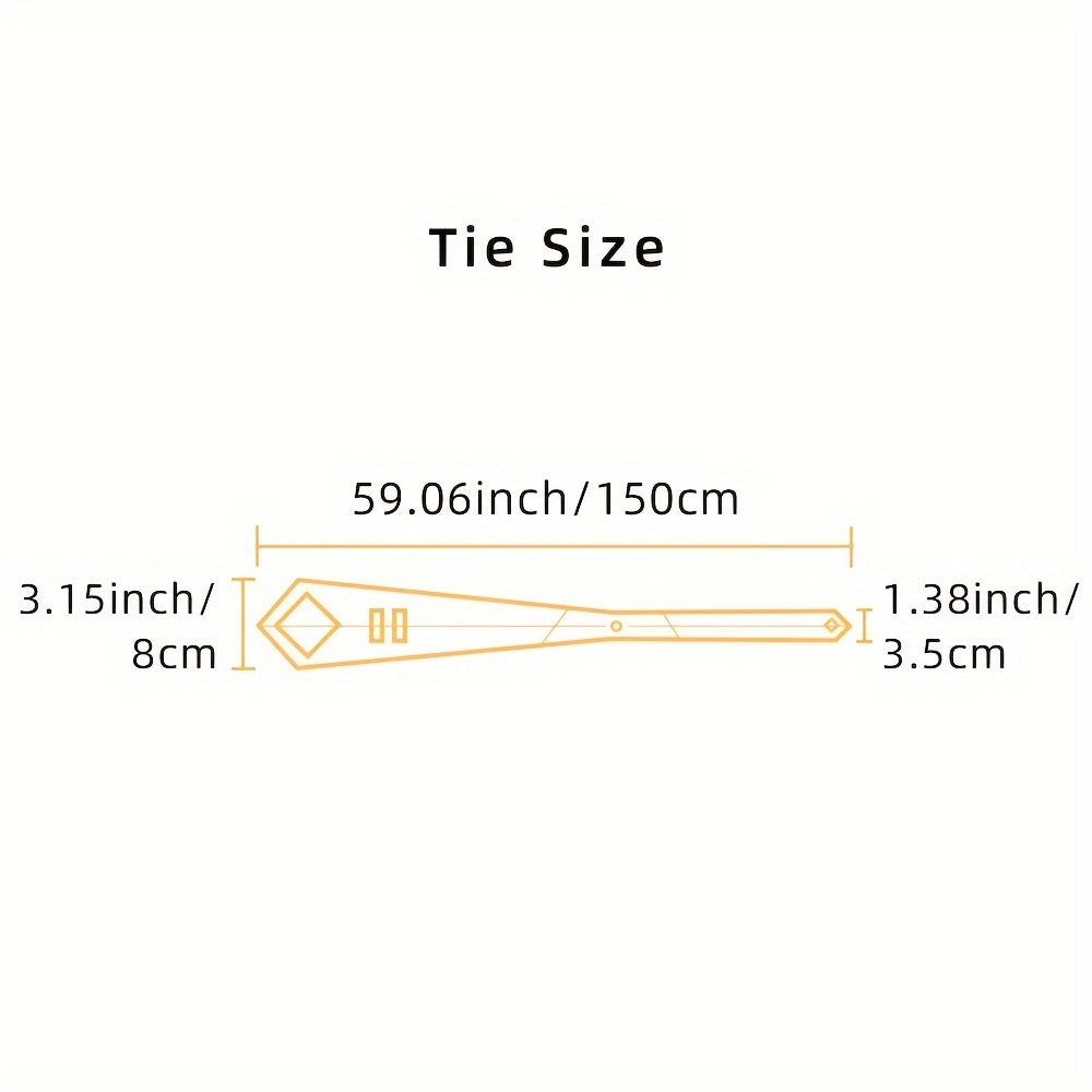 Erkaklar uchun Plaid galstuk 8cm keng, polyester, to'ylar, ziyofatlar, biznes uchun