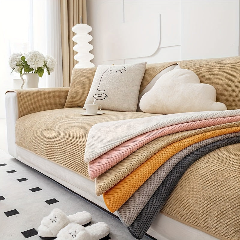 Нескользящая накидка на диван для домашних животных и декора, водонепроницаемая, легкая установка