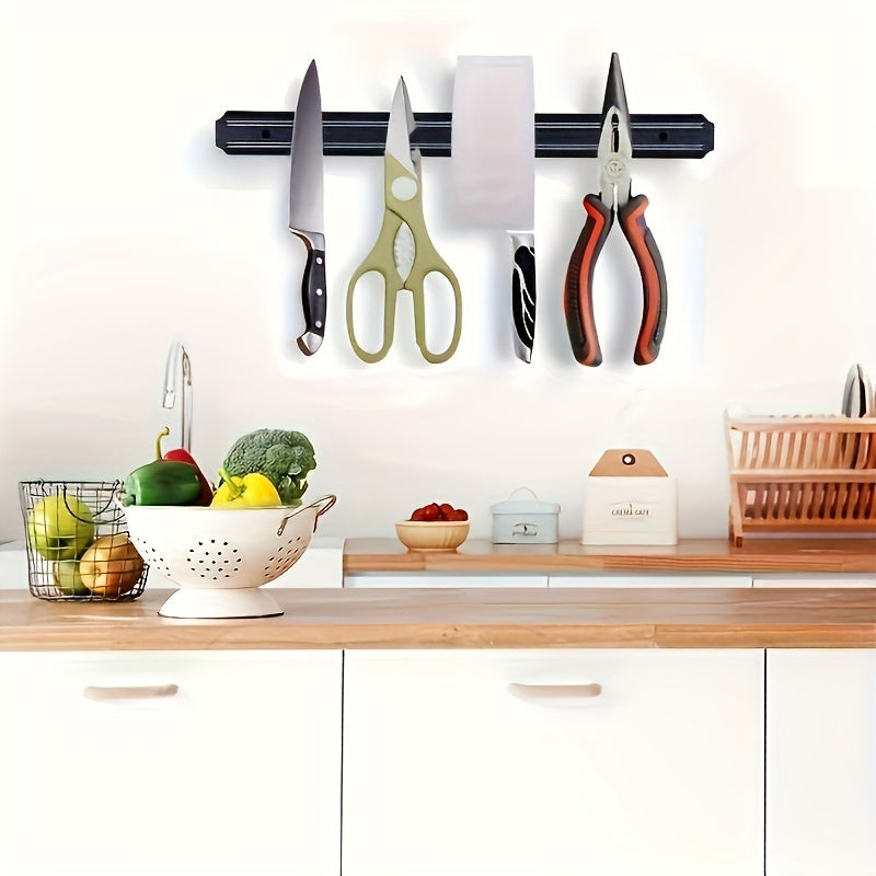 Magnetic Knife Rack Wall Mount Kitchen Utensil Organizer Durable Plastic