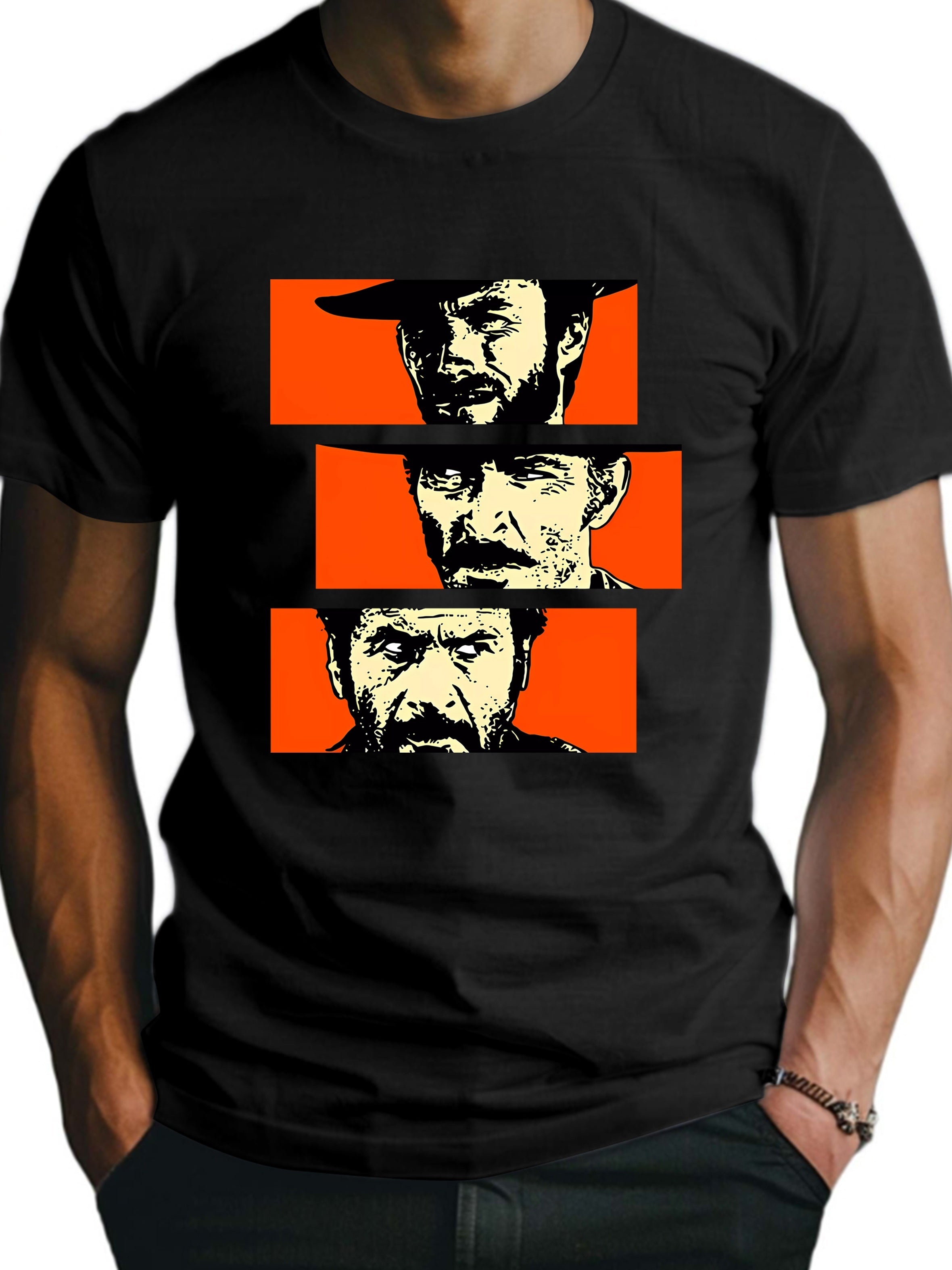 Men's Plus Size Breathable Polyester Crew Neck T-Shirt for Summer