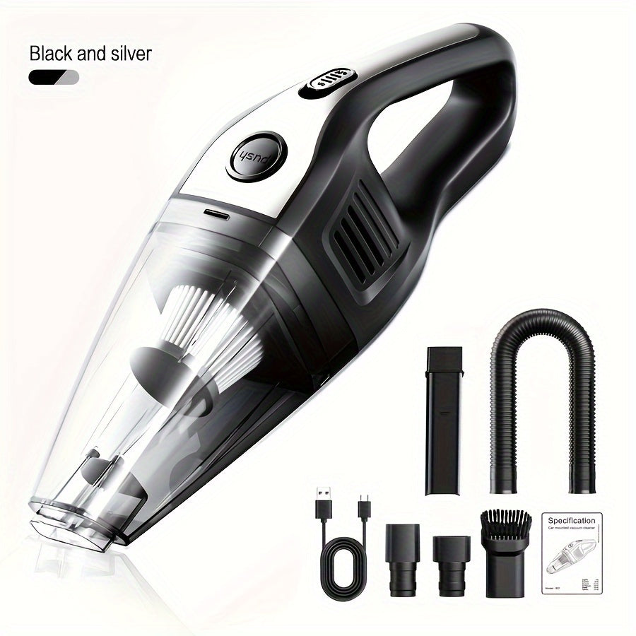 Handheld Car and Home Vacuum Cleaner Mini USB Rechargeable with Accessories