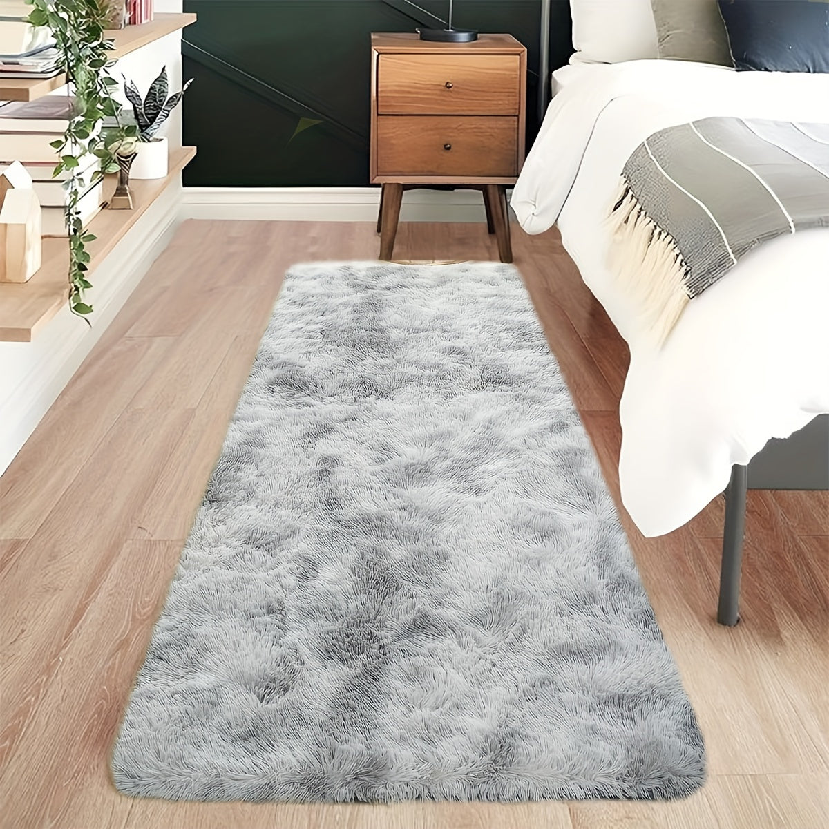 Soft Fluffy Shag Area Rug for Living Room Bedroom Non-Slip Machine Washable Carpet