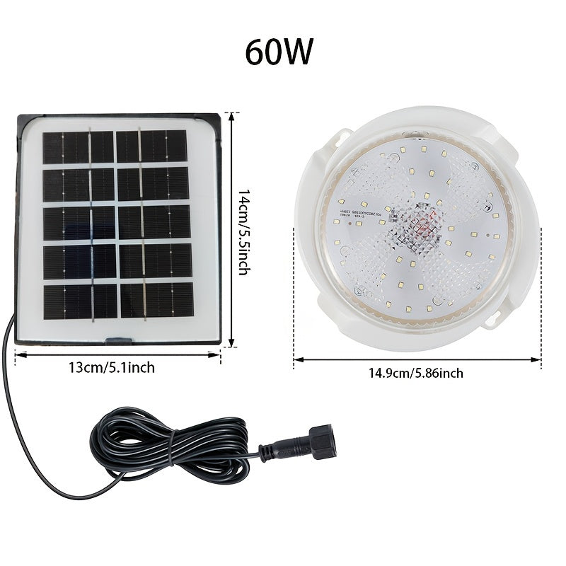LED Solar Patio Light for Indoor Balcony Ceiling Decoration Energy Efficient Remote Control