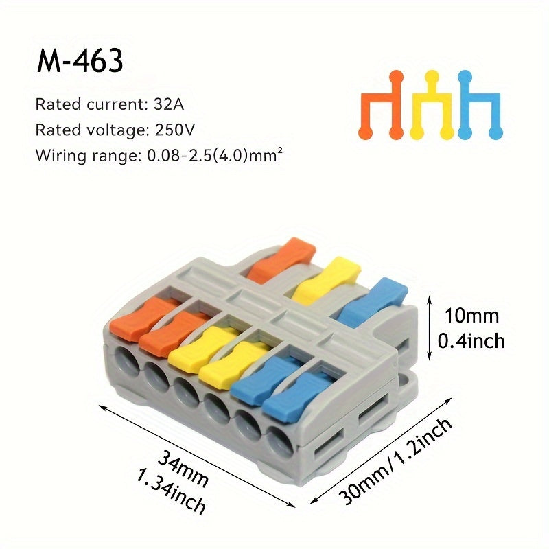 Mini Quick Wire Connectors 5/10 Pcs Universal Electrical Lighting Terminal Blocks