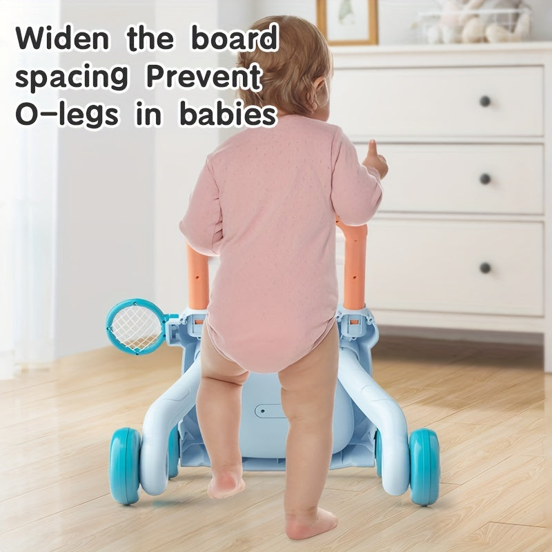 18M+ Ko‘p maqsadli bolalar yurish qurilmasi, o‘rganish paneli va faoliyat markazi bilan, turli ranglarda