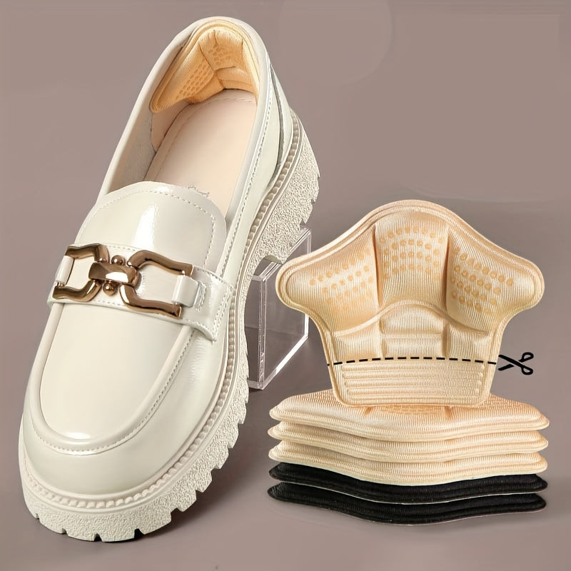 2 Pack Black Memory Foam Heel Cushion Inserts Anti-Slip Comfort for Shoes