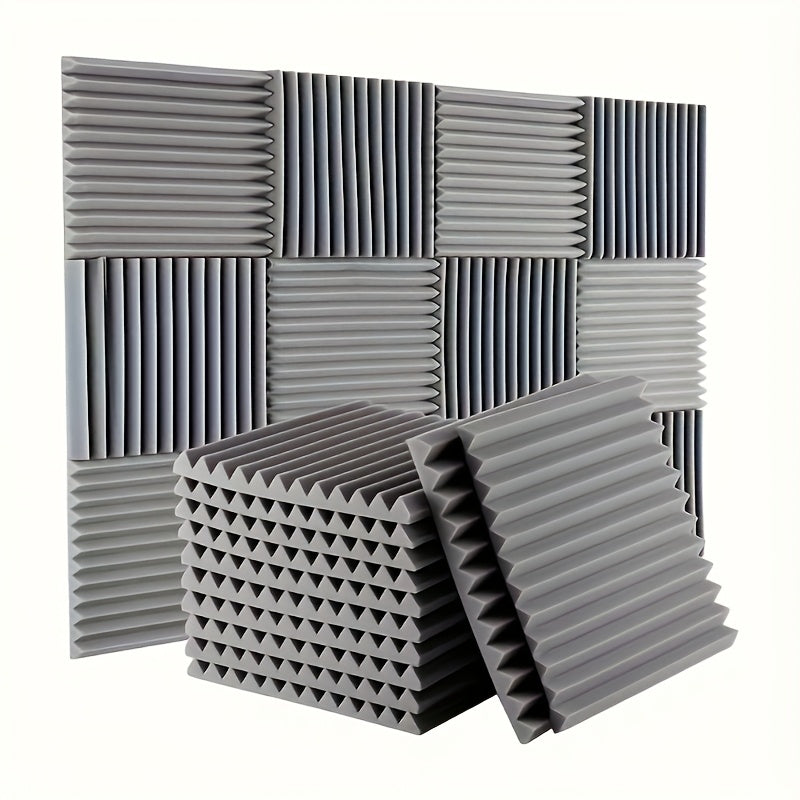 20 dona akustik ko‘chma panellar ovoqni kamaytirish uchun uy ofisi yozuv studiyasi 30.48x30.48x2.54 sm