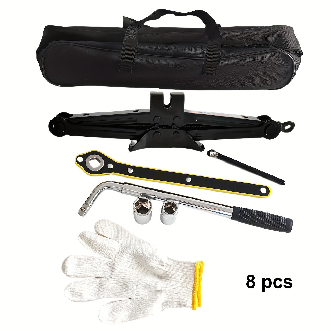 Тяжёлая стальная опора для автомобильного домкрата 2 тонны регулируемая подъёмная чёрная