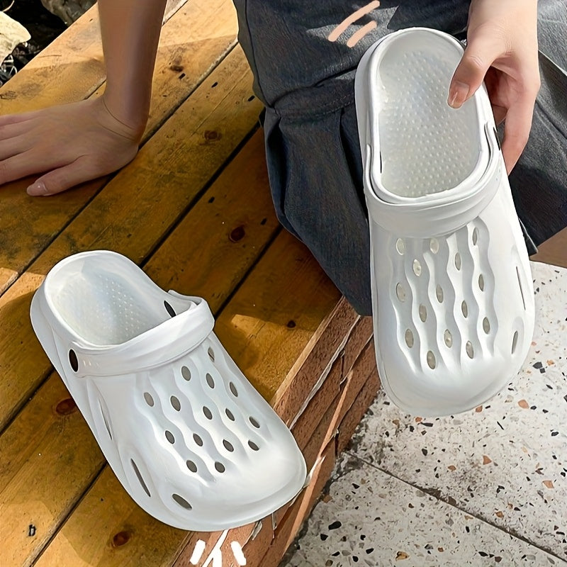 Women's Lightweight Slip-On Sandals, Indoor Outdoor Beach Shoes