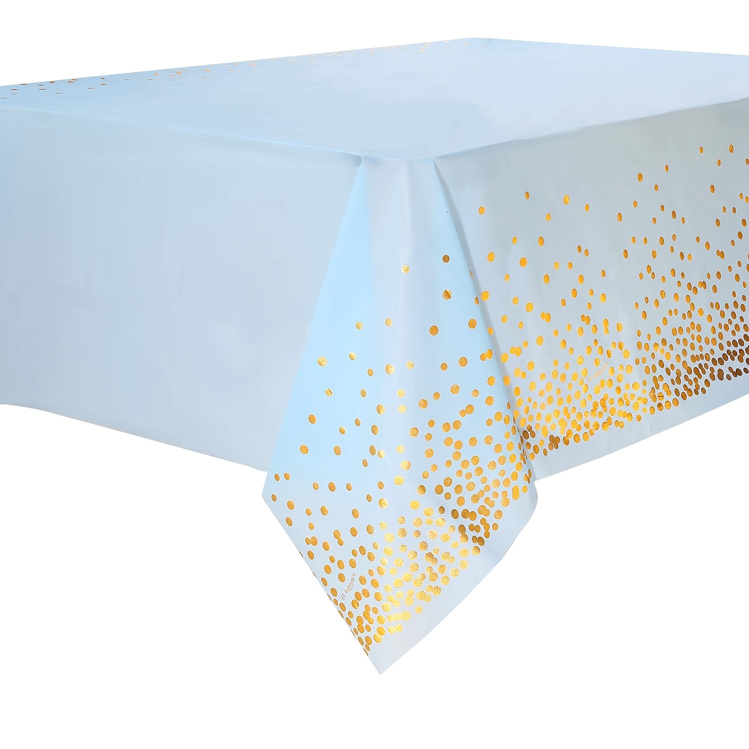 Black and Gold Dot Tablecloth for Parties and Events Easy to Clean Eco-Friendly 60x84 Inches